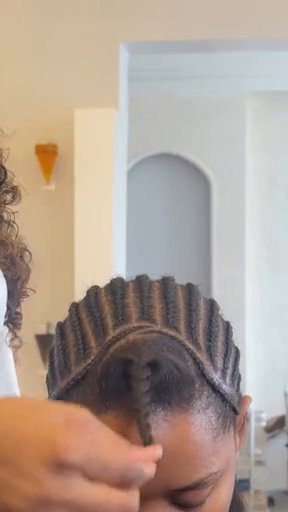 Glam braid and styling — Veebeez Lekki salon reel 2